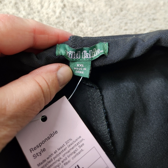 Wild Fable Black Mini Skirt with Shorts - Size XXL - Picture 9 of 14